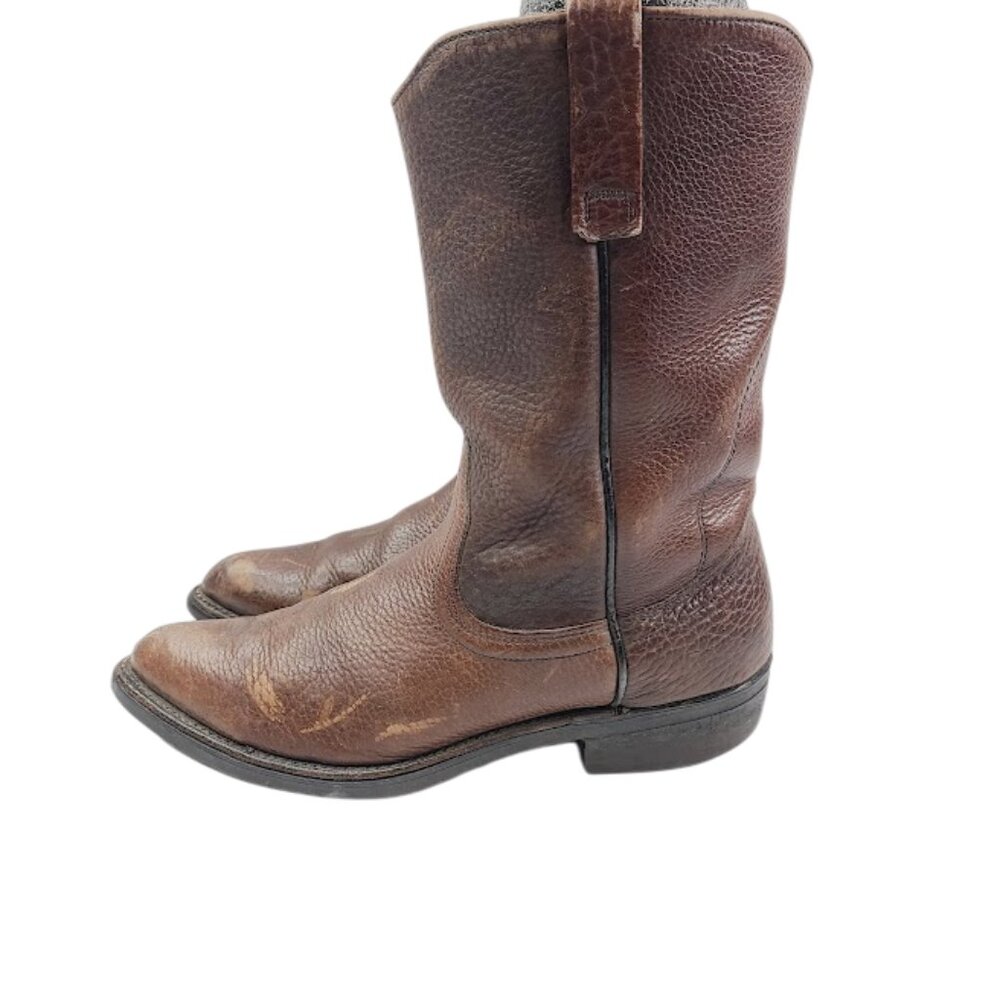 Armor Tred‎ Men's Brown Mid-Calf Classic Leather Western Boot Size 7